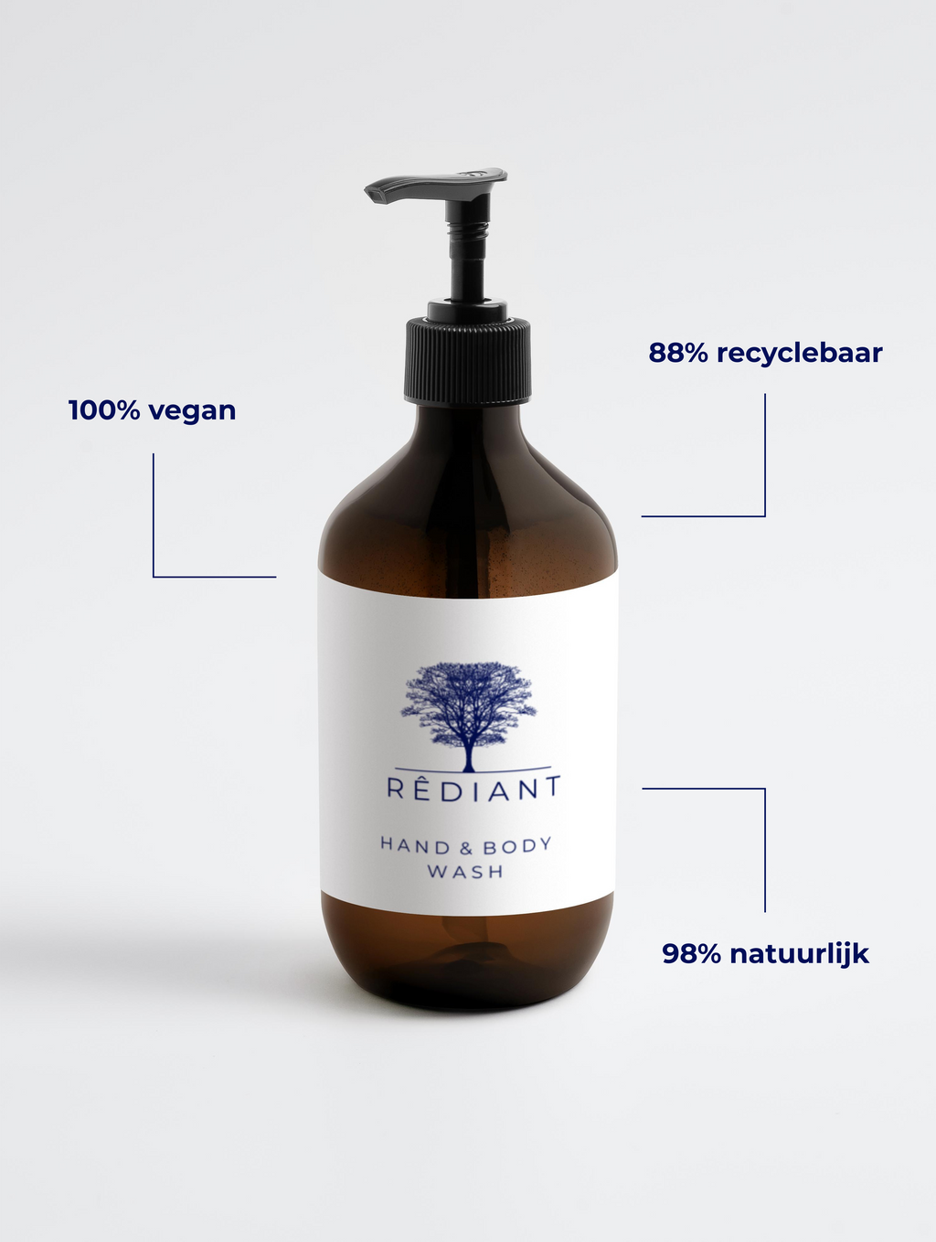 Rêdiant - Hand & body wash amber vanilla 490ml